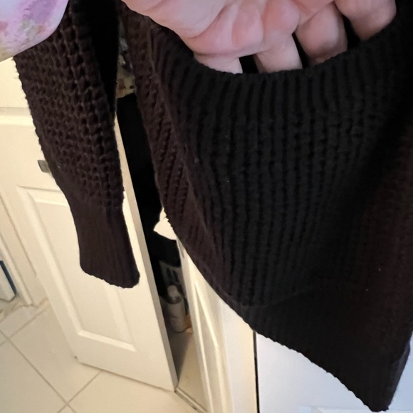 UNIVERSAL THREAD XXL BLACK 100% Cotton OPEN SWEATER - Picture 6 of 11